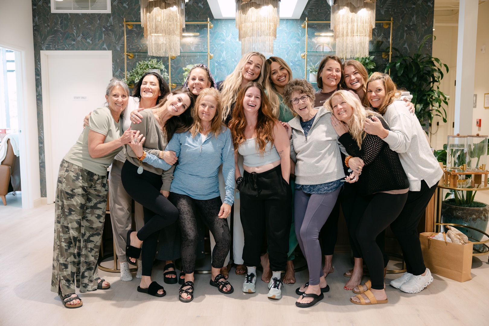 Group photo from a retreat with attendees